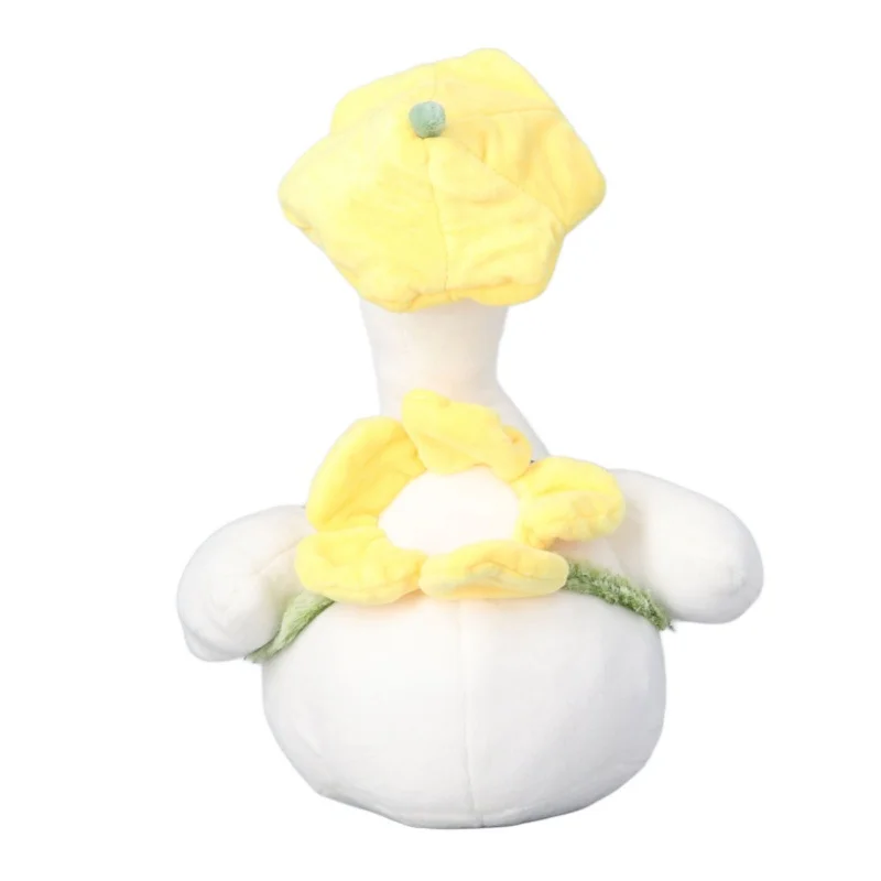 Fiore Anatra Peluche Simpatici cappelli floreali Zaini Corpo grasso morbido Occhi luminosi Anatra Peluche Giocattolo per bambini Adulti