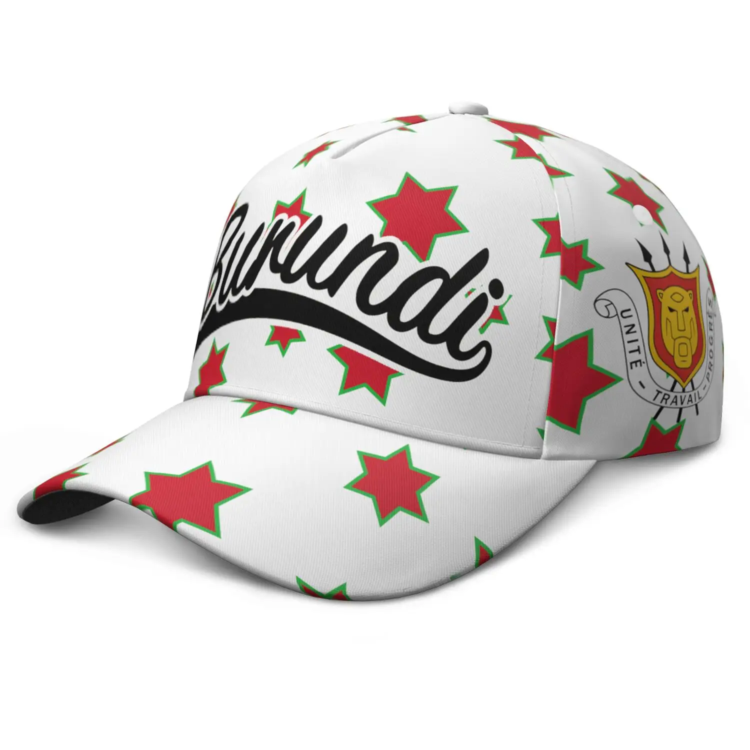 Burundi Baseball Cap Free Custom Name Number Teams Logo Bdi Hat Burundian Country Flag Print Photo Headgear