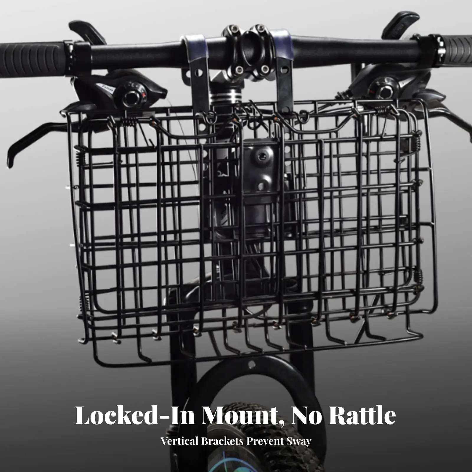 Folding Bike Basket Foldable Collapsible Bike Basket Rust-Resistant Heavy-Duty