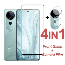 Protective Glass For ViVo V40 Pro Screen Protector Full Cover Tempered Glass On ViVo V40 Pro Phone Camera Lens Film For ViVo V40