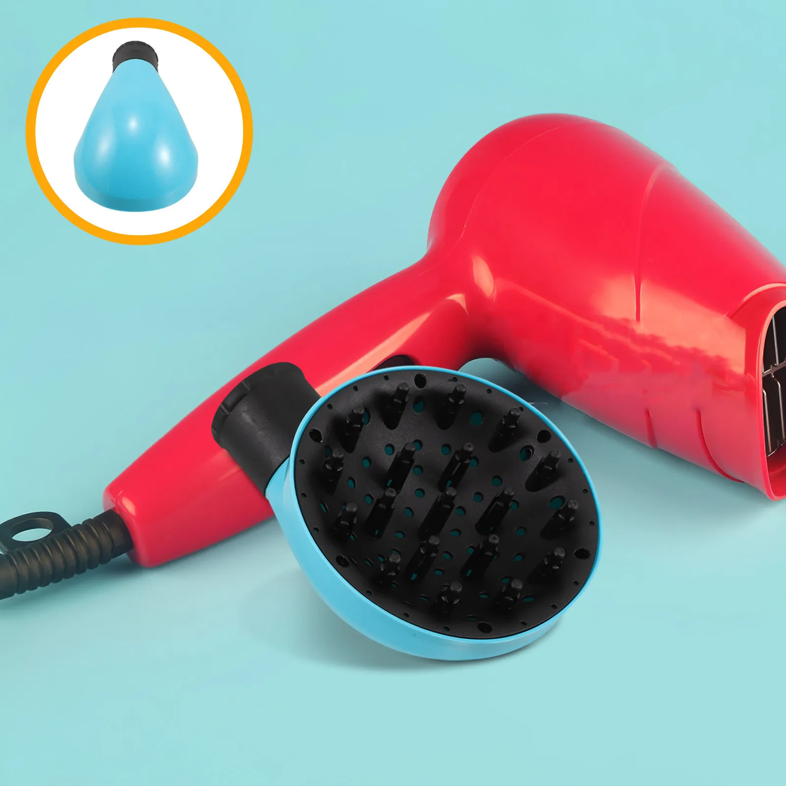 Hair Dryer Diffuser Universal Fit Large Hood for Curly Wavy Hair Frizz Reduction Even Airflow Salon Styling