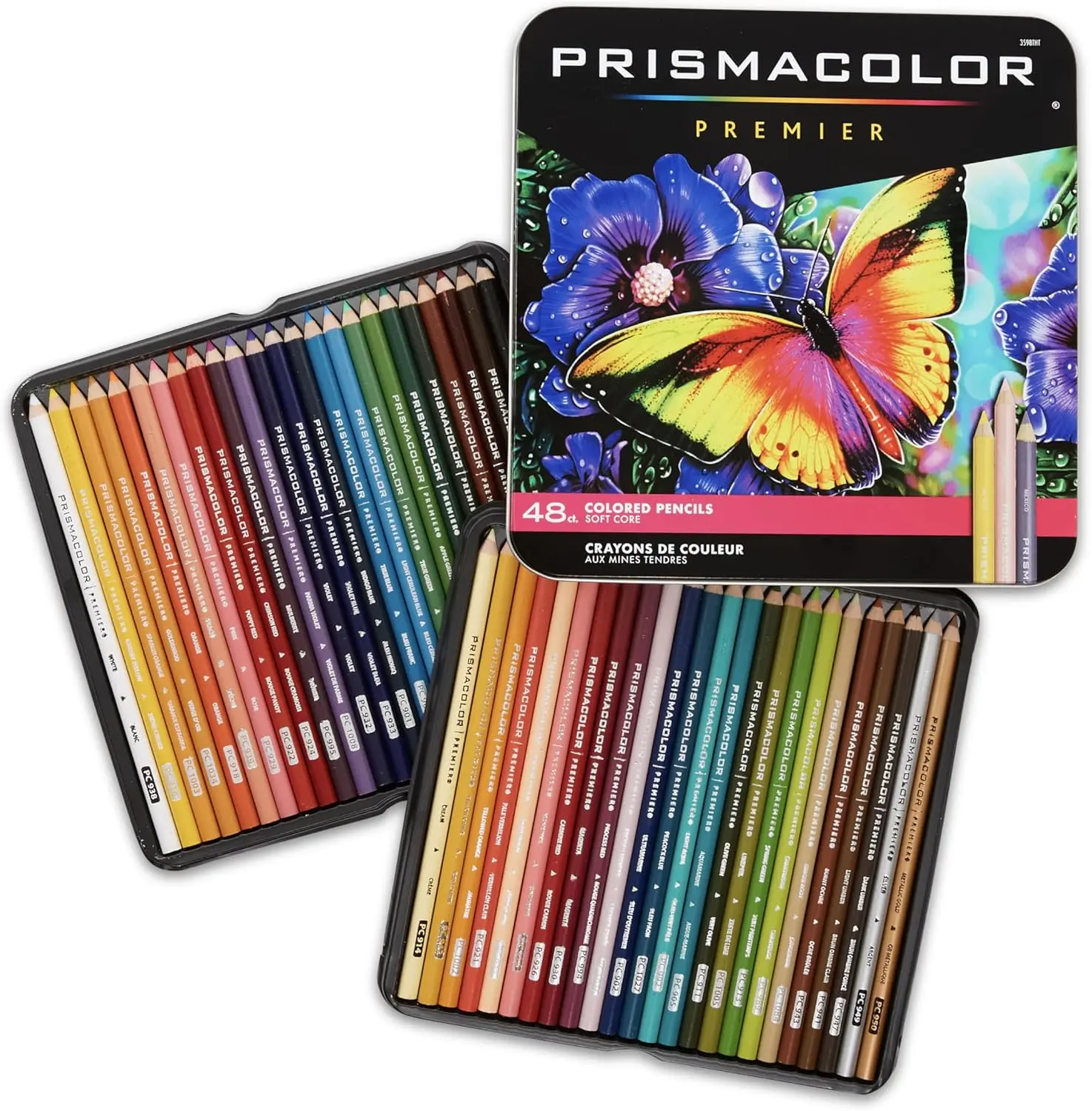 

Soft Core Colored Pencils, 48 Vibrant Colors - Ultra-Smooth for Adult Coloring, Drawing & Arts Crafts