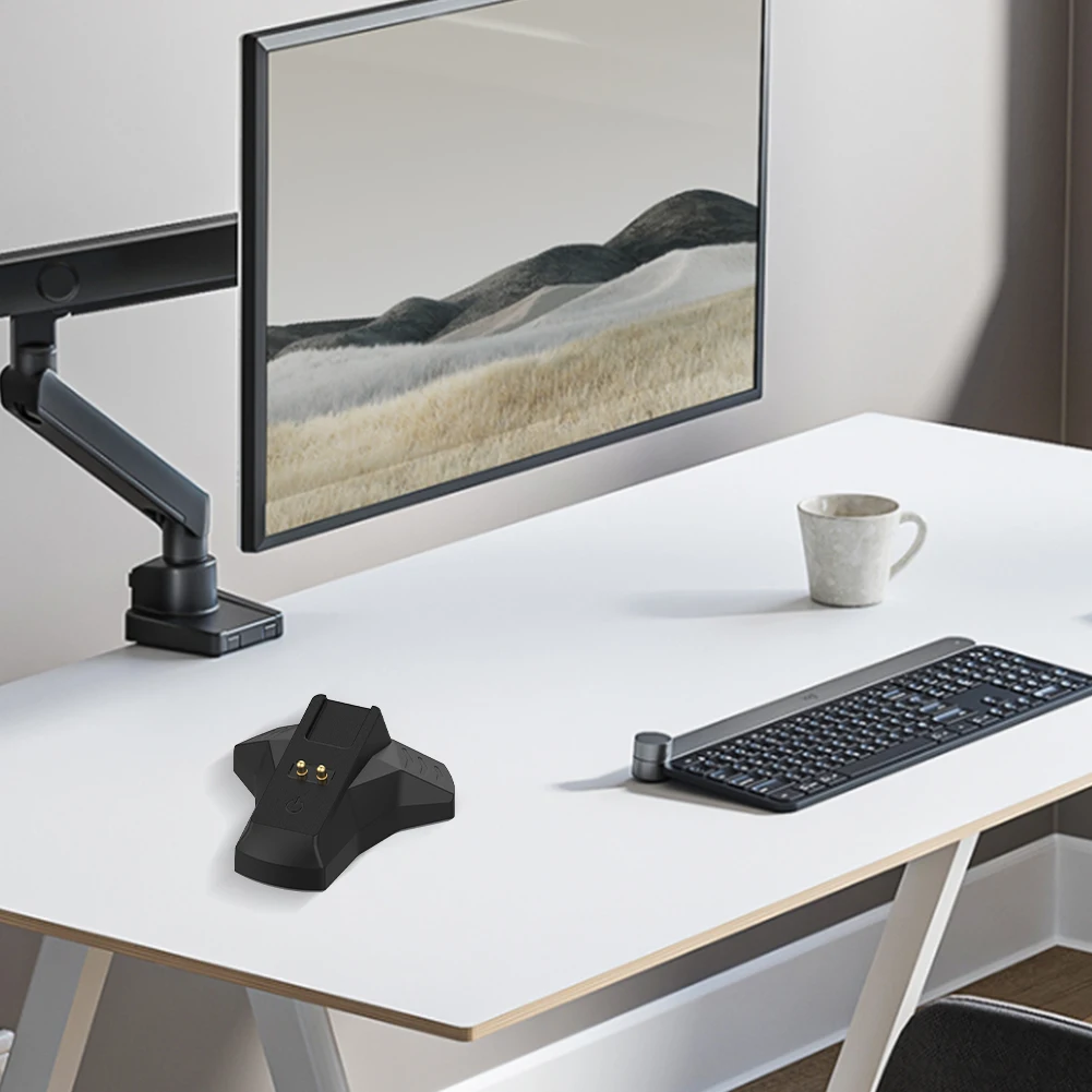 Mouse Charger Anti-Slip Feet Mouse Charging Dock with Charging Cable Mouse Charging Station for Razer DeathAdder V2 Pro/Naga Pro view 3