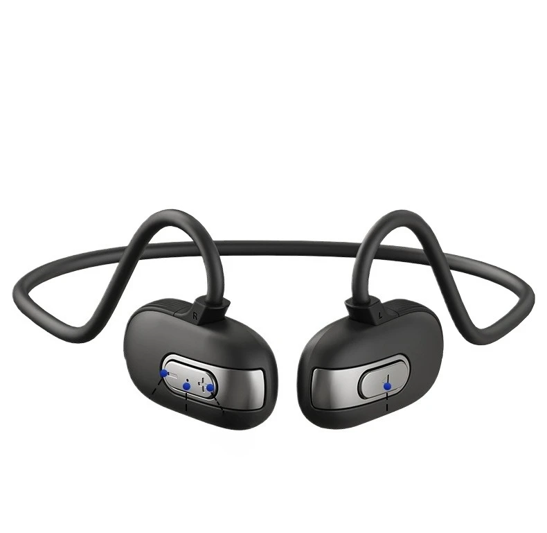 Bone conduction swimming headphones, IPX8 waterproof, 32G memory,lightweight and comfortable, 360° panoramic sound effect