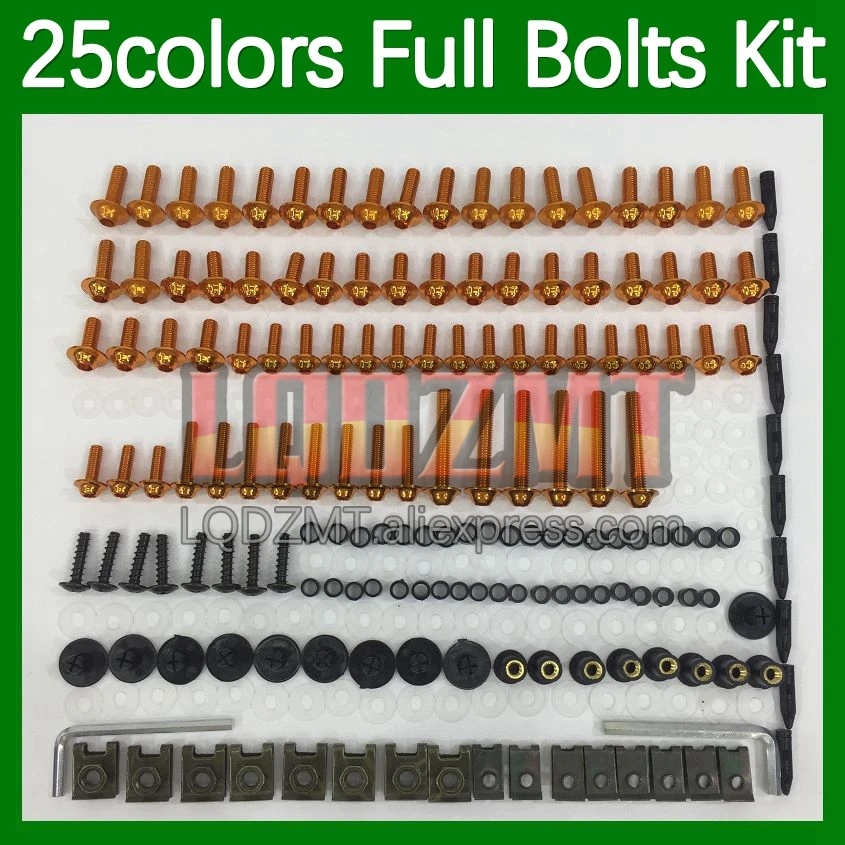 268pcs Body Bolt Full Screws Kit For Aprilia RSV4 RSV1000 RSV 1000 R 2009 2010 2011 2012 2013 2014 2015 Fairing Bolts screw Nut