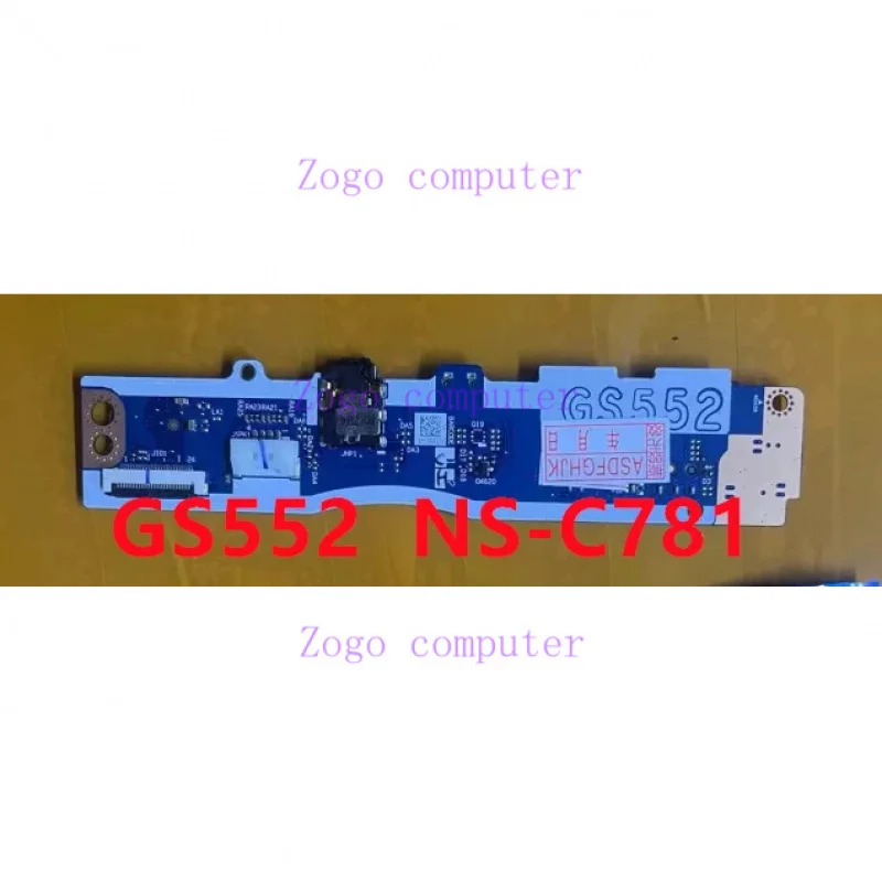 Original FOR GS452 GS552 NS-C781 For Lenovo Ideapad 3-14ITL05 14IGL05 Switch Audio Interface Board 100% Test Ok