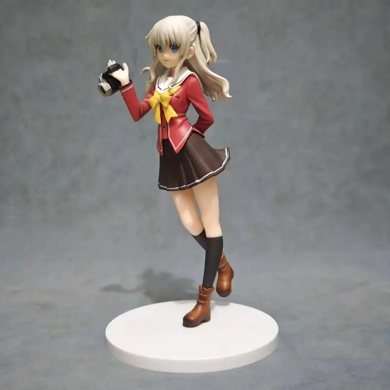 

20cm Charlotte Tomori Nao Taking Camera Pose PVC Anime Figure Statue - Collectible Model Gift for Fans