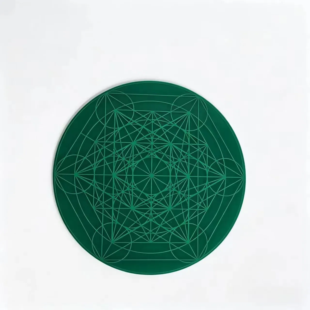 Ornament Geometry Metatron Hexagram David MWO Disk Pendant Ornament Balance Meditation Healing Colletion Display PVC with Copper