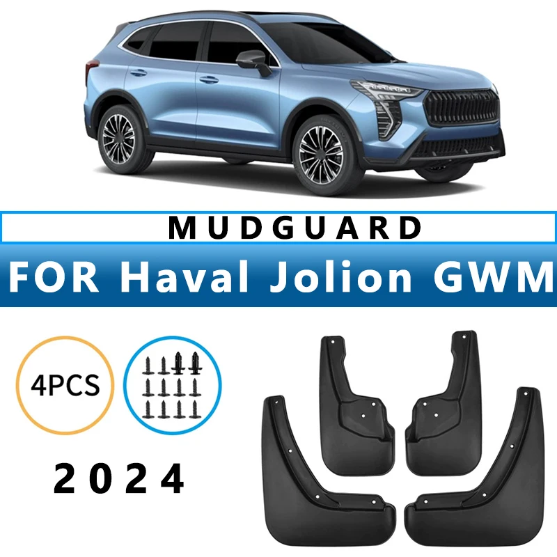 

Mud Flaps Fit for Haval Jolion GWM 2024 Mudguards Tire Fenders Splash Proof Accessories Wheel Guards 4ps
