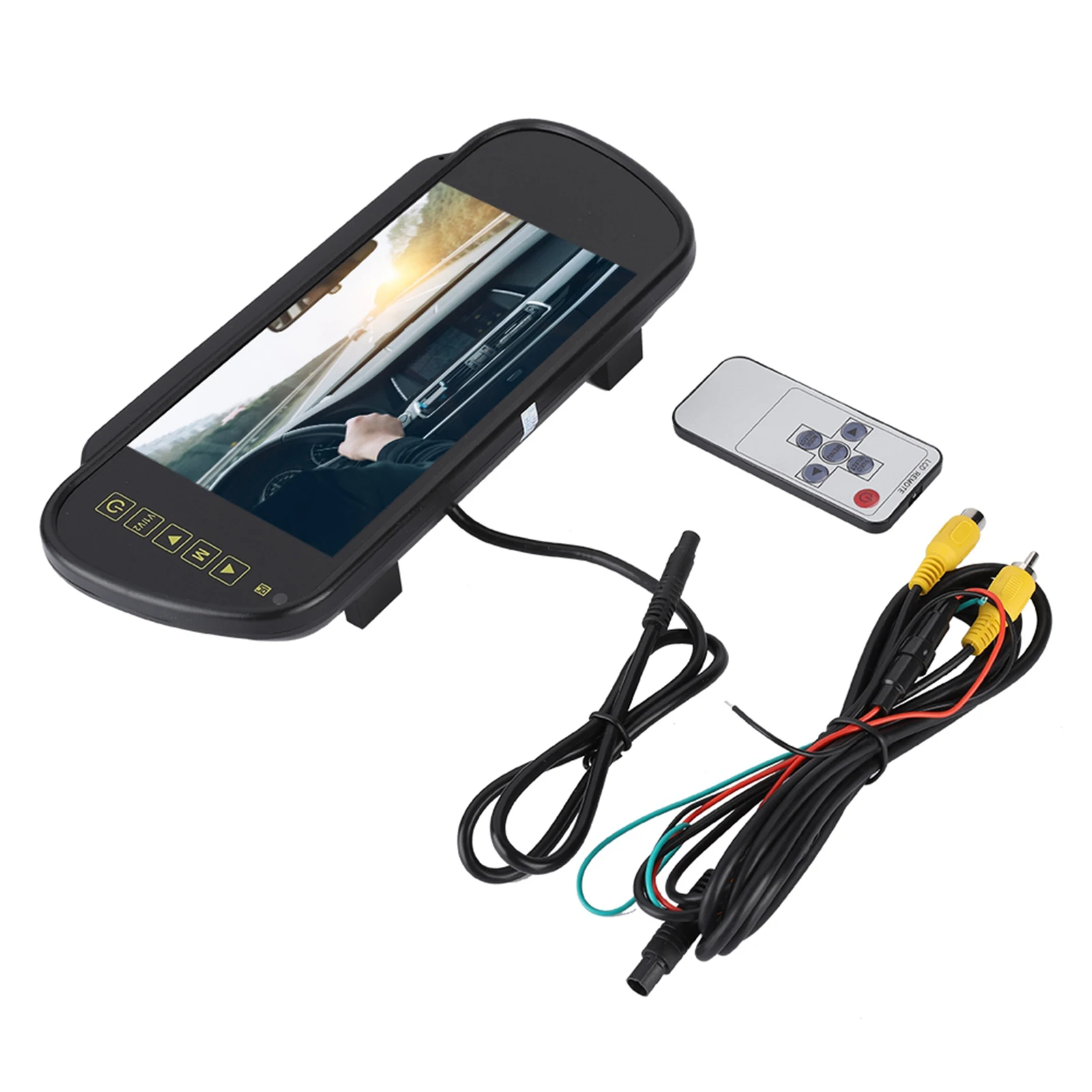 Rear View Mirror Monitor 7inches LCD Display Backup Camera Monitor for Rear View Camera Rear View Monitor 7inches Backup Monitor