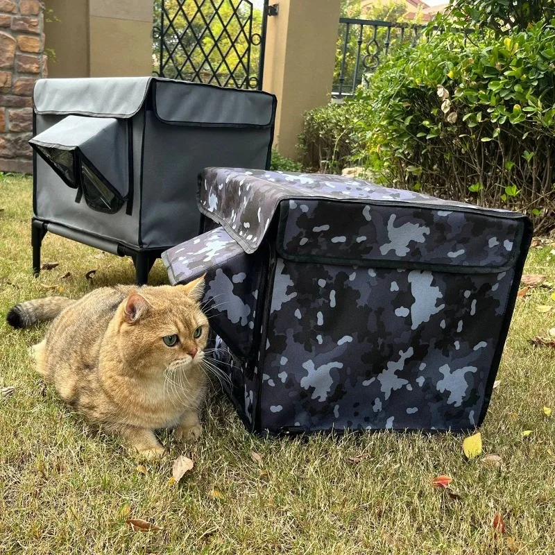 

Outdoor Cat House Heated Warm Cats Beds Windproof Rainproof Pet Kitten Cats Houses Puppy Kittens Winter Small Dog Pets Bed