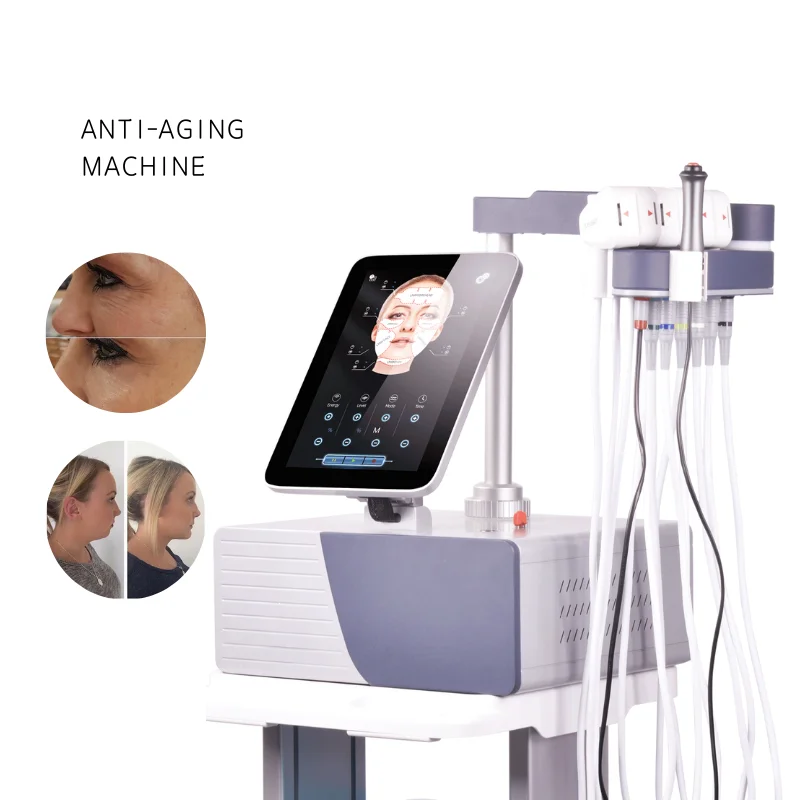 Professionele Gezichts Elektro Stimulatie Emrf Face Ems Rf Face Lifting Machine Peface Sculpt Face Pads Massageapparaat