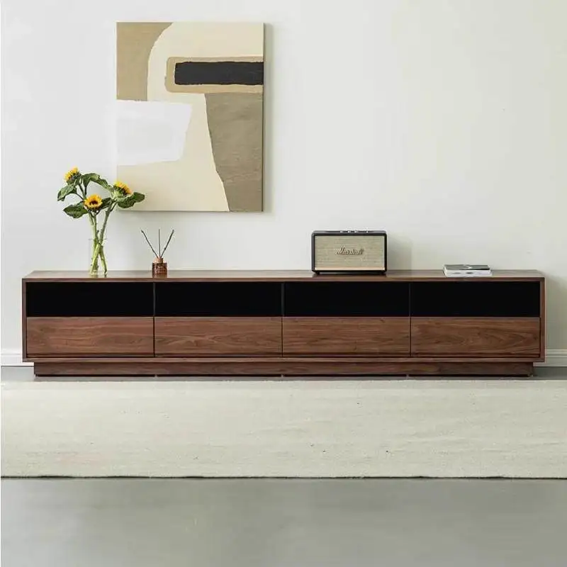 Drawers Brown Big Tv Stand Alone Center Extended Living Room Tv Stand Bedroom Modern Minimalist Mobili Per La Casa Furniture