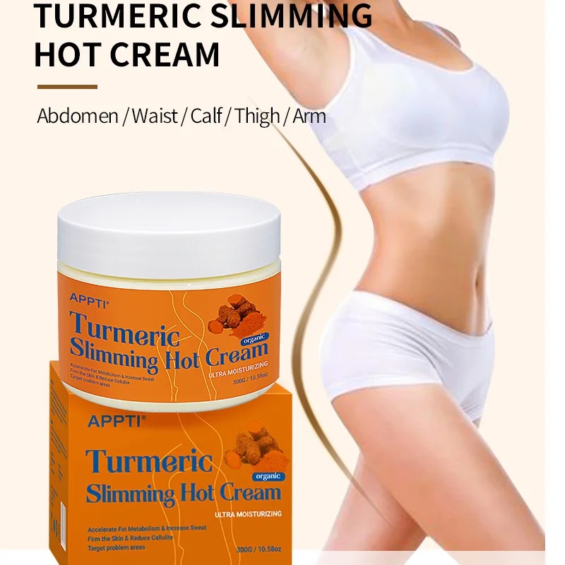 Hot cream Herbal Turmeric Cream Slimming Sweating Slimming Ginger Body Care Massage Cream Skin care