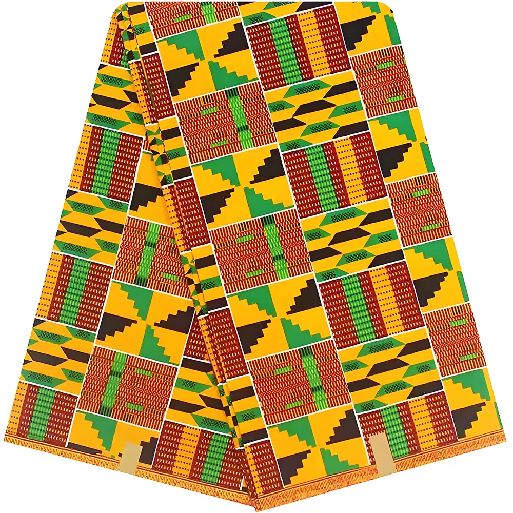 New Hot Sale African Wax Fabric Material  Ankara Block Prints Batik High Quality Sewing Cloth
