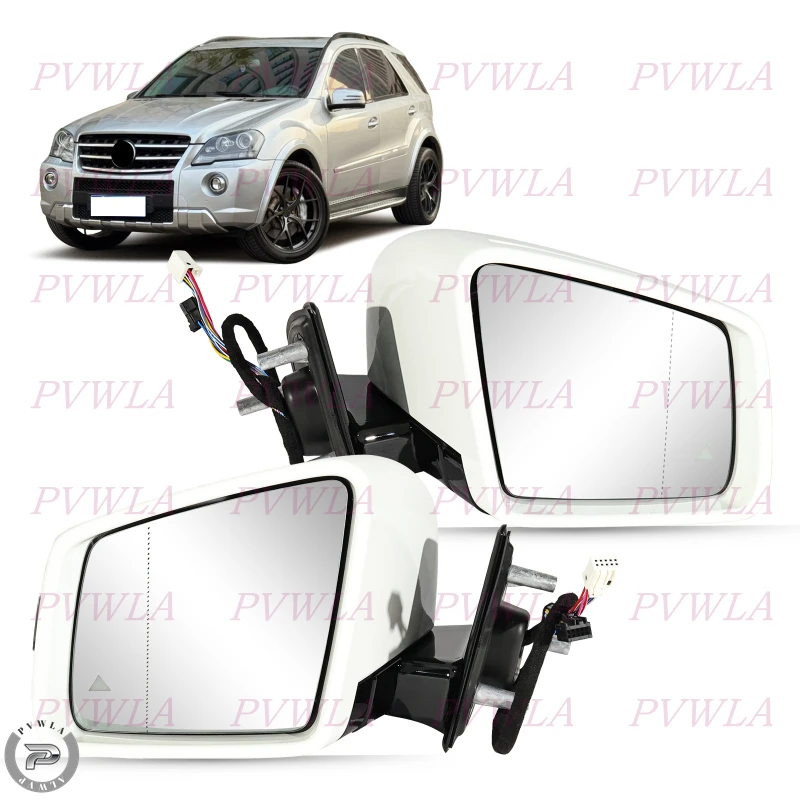 Left:19Pin  Side Mirror For Benz W164 X164 M-Class GL-Class 2005 2006 2007 2008 2009 2010 2011 Blind Spot Rear Mirror Assembly