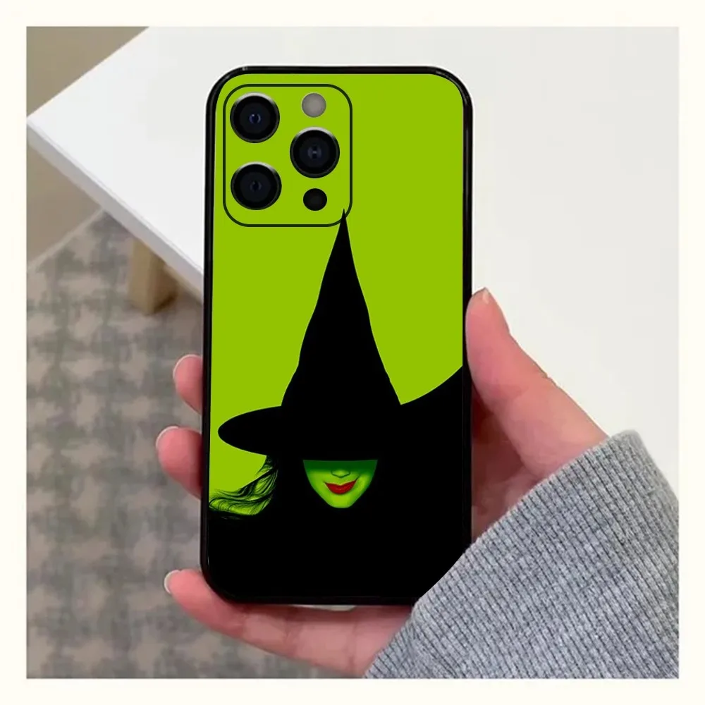 W-Wicked Musical Broadway Drama Phone Case For Apple iPhone 15,14,13,12,11,Pro,X,XS,Max,XR,Plus,Mini Soft Black Cover