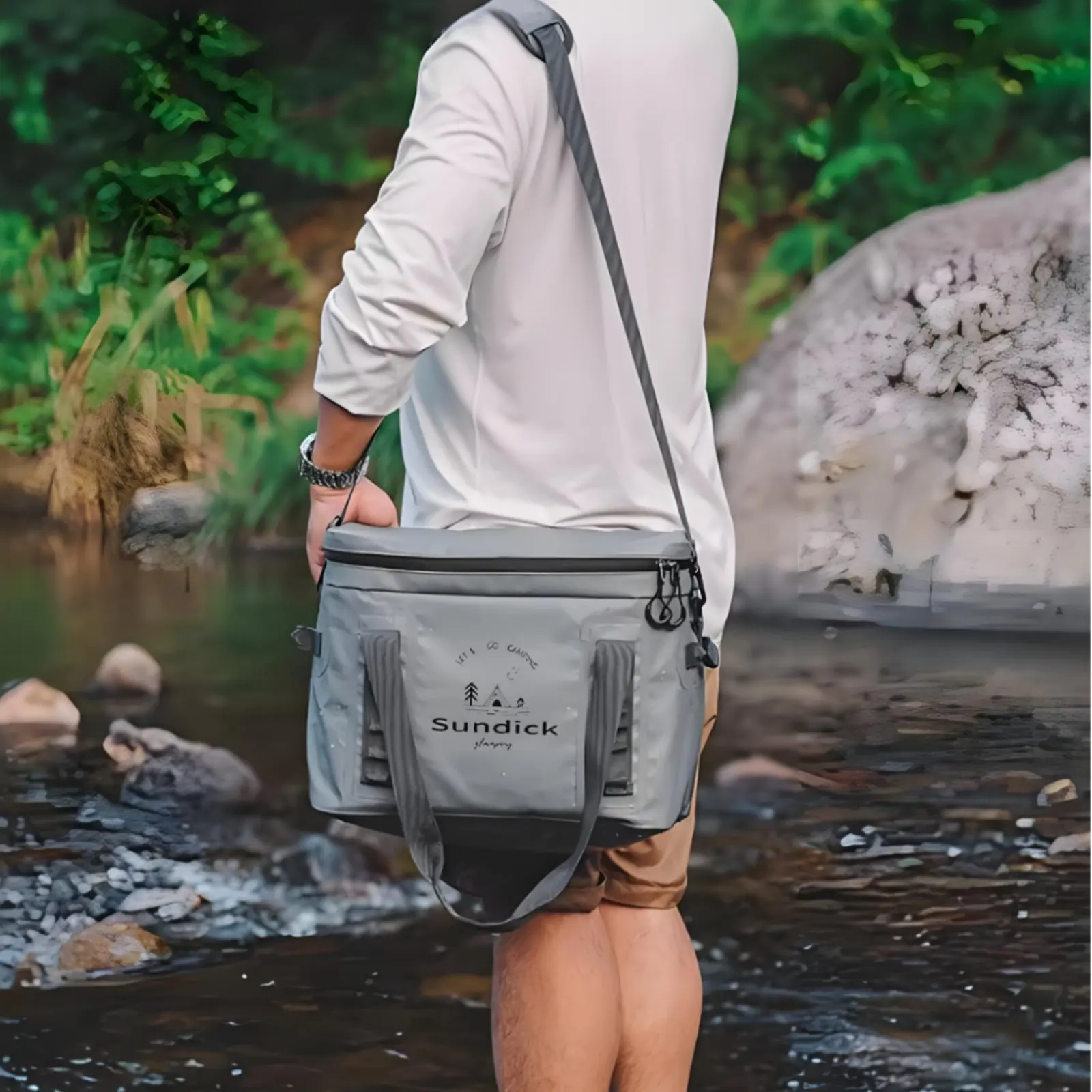 

Soft Chiller Bag Insulated Soft Sided Chiller 20L Portable Ice Chest Multiple Carry Choices Outdoor Gear Built-in Bottle Opener