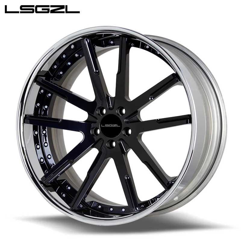 Custom Car Rim 17 18 19 20 21 22 28 Inch 17inch 5x120mm Alloy Wheels Step Lip T6061 Aluminum Alloy Car Wheel Rims for audi