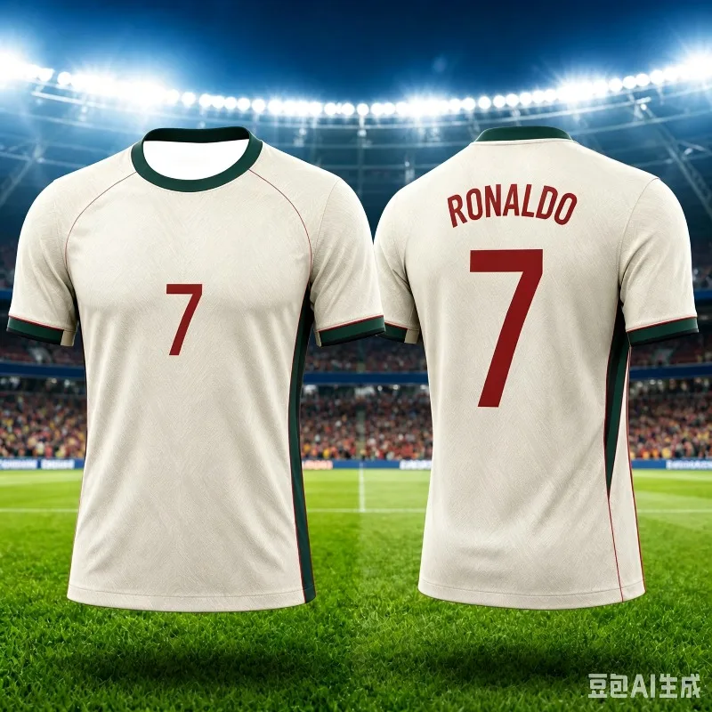 2026 Portugal Fan Inspired 3D Print Soccer Jersey No.7 Inspired Ronaldo Football Shirt Men Women Quick Dry Sports Casual T-shirt