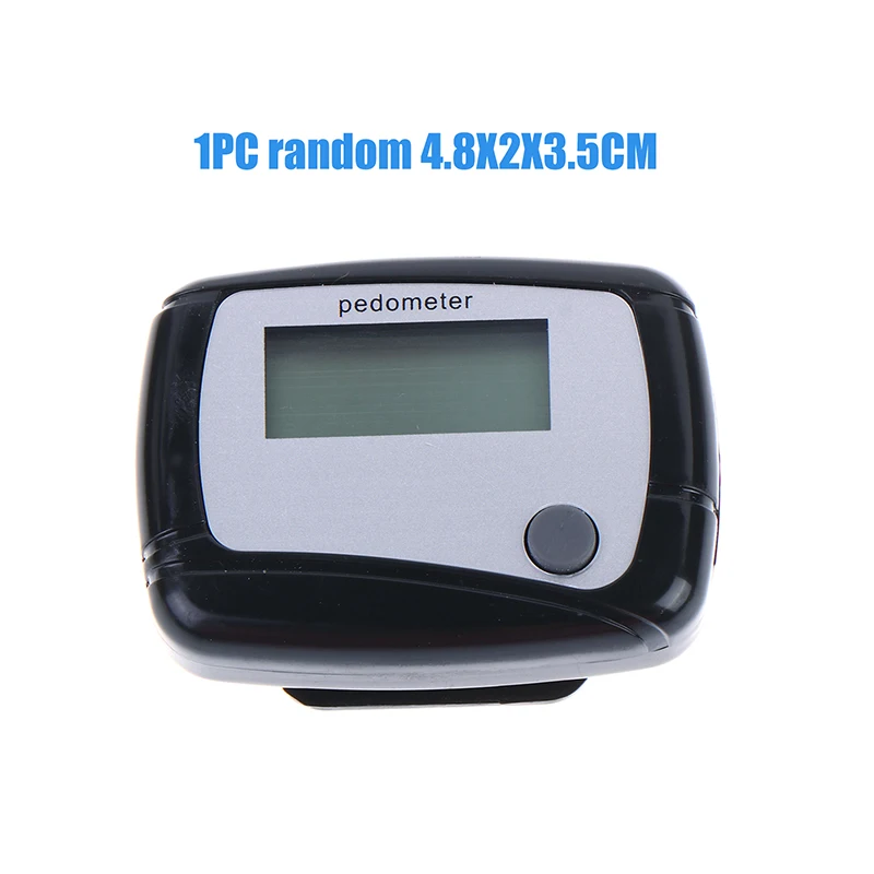 1Pc LCD Pedometer Step Calorie Counter Health Fitness Tracker for Outdoor Walking Hiking School Sports Events