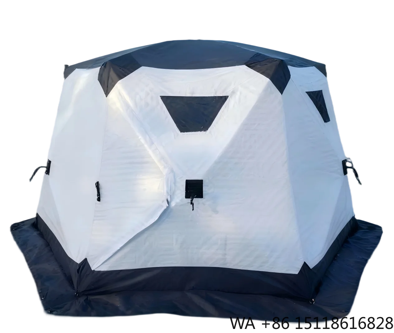 Upgrade Waterproof Windproof Insulated Three Layer Cotton Filled Oxford 3 to 4 Person One Bedroom Winter Snow Ice Camping Tent