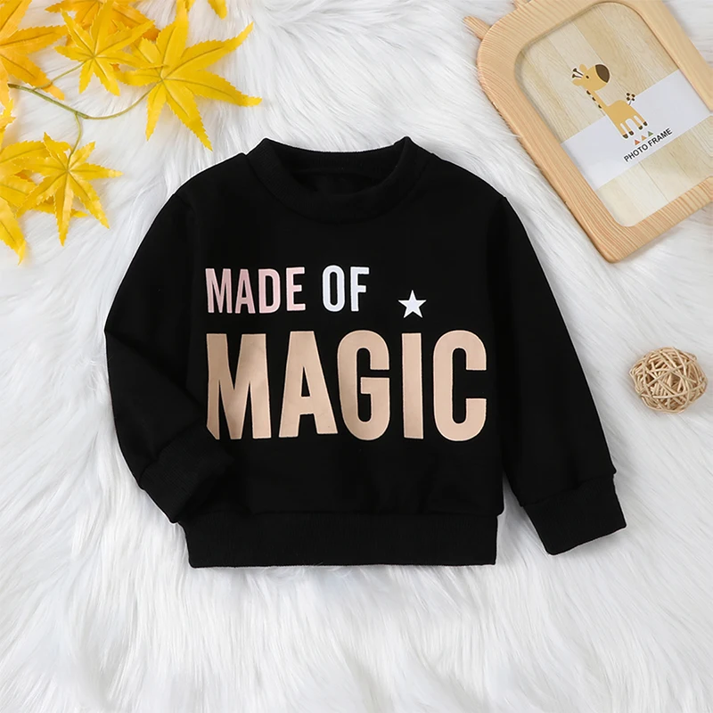 Mommy and Me Matching Hoodies Letter Print Crew Neck Pullovers Long Sleeve Sweatshirts Tops Family Matching Outfits Clothes for