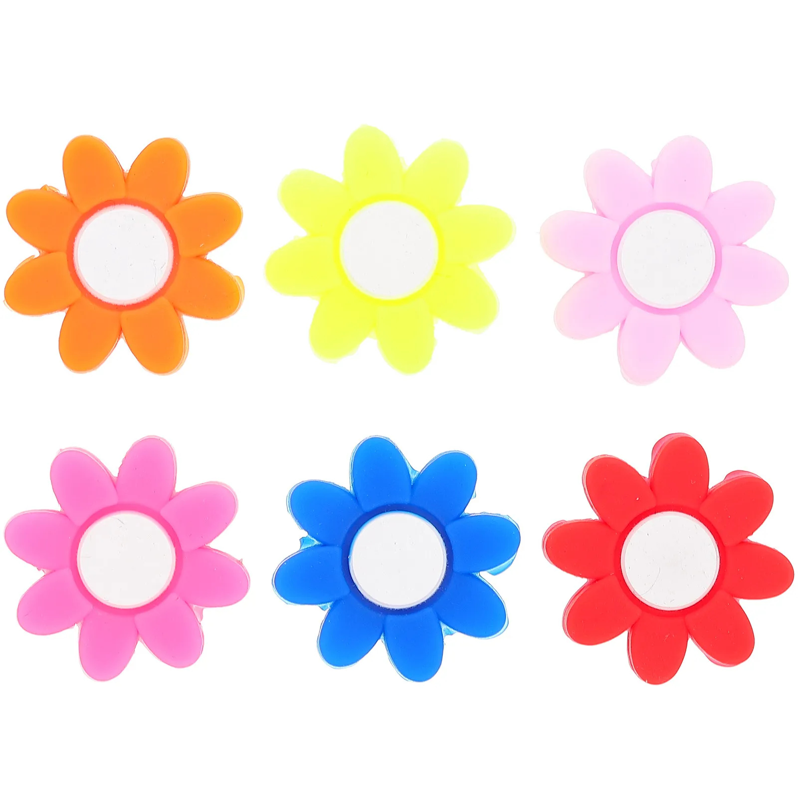 

6Pcs Flower-Shaped Silicone Tennis Dampener Racket Shock Absorbing Tool for Smoother Play Reduced String Noise Better Control