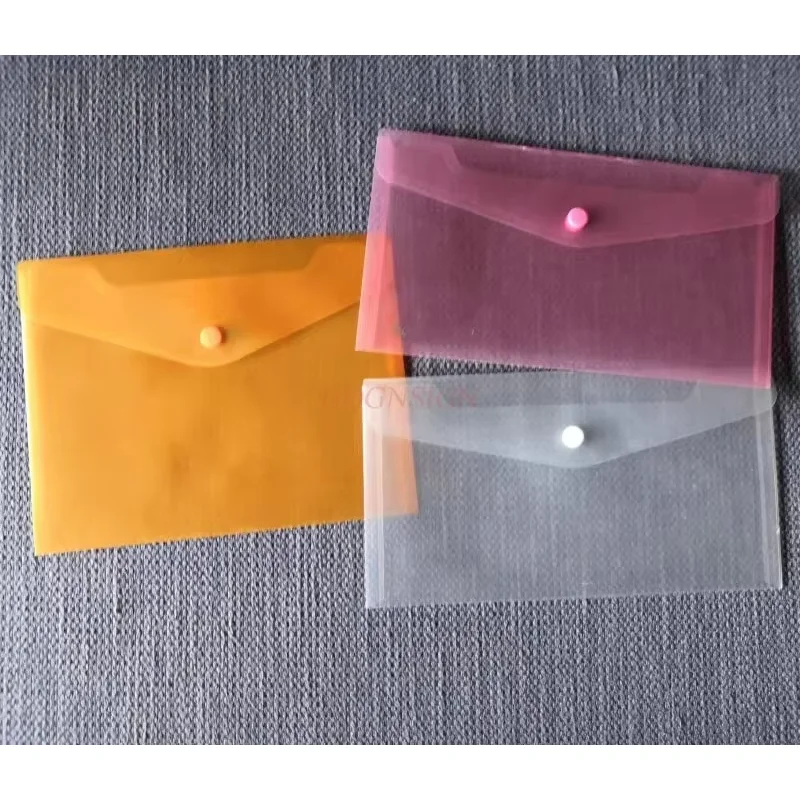 Storage bag Button bag Button bag Reimbursement document storage A5 transparent document bag Ticket holder