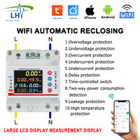 100A single-phase smart Tuya WiFi bidirectional smart energy metering overvoltage undervoltage leakage protection prepayment