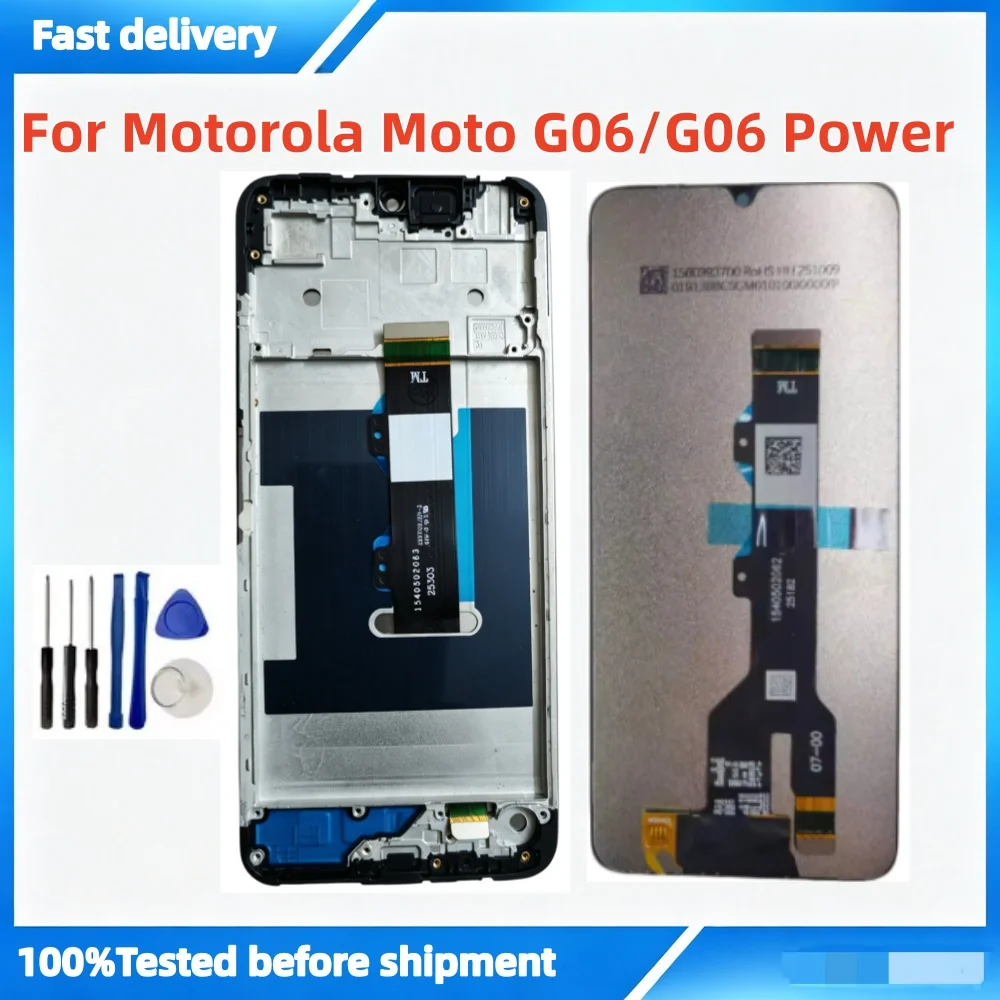 For Motorola Moto G06/ G06 Power LCD Display Touch Screen Digitizer Assembly XT2535-1 XT2535-2 XT2535-3 XT2535-14  XT2535-13