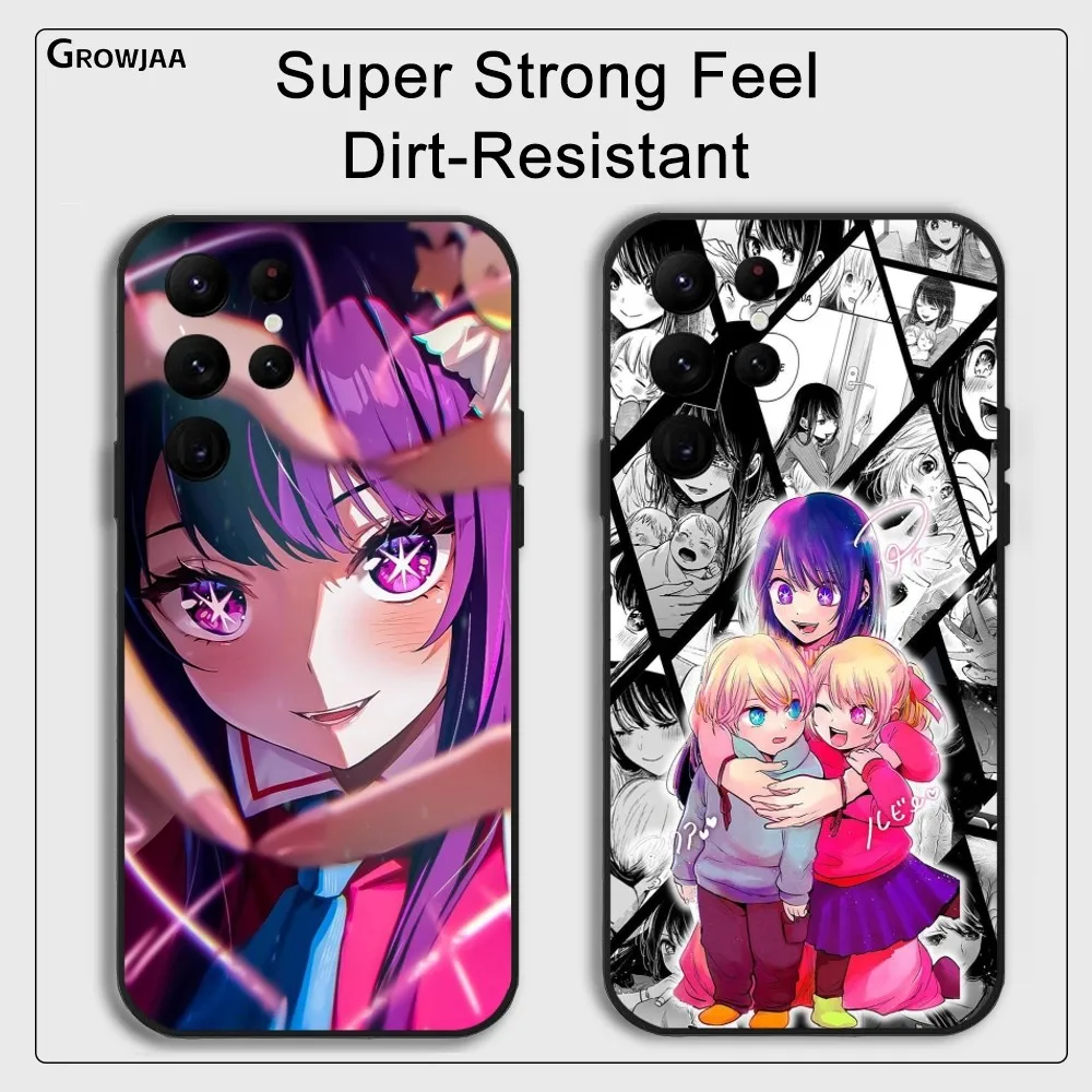 Oshi No Ko Anime Ai Hoshino Phone Case For Samsung Galaxy S25 S24 S22 S23 Ultra S21 S20 Plus 5G Protective Silicone Funda