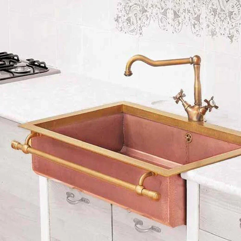 Kitchen west island sink American retro wash basin