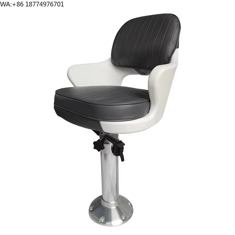 

Настоящее морское кресло капитана для лодки, новая конструкция, комфортное, класса люкс, из устойчивой к УФ-излучению кожи, с подъемным механизмом 9 дюймов