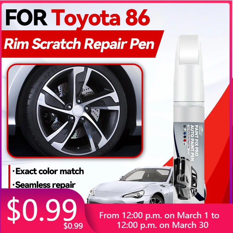 

Автомобильные аксессуары для Toyota 86 1990-2026: Карандаш для ремонта краски, средство для удаления царапин, DIY, черный, белый, серебристый