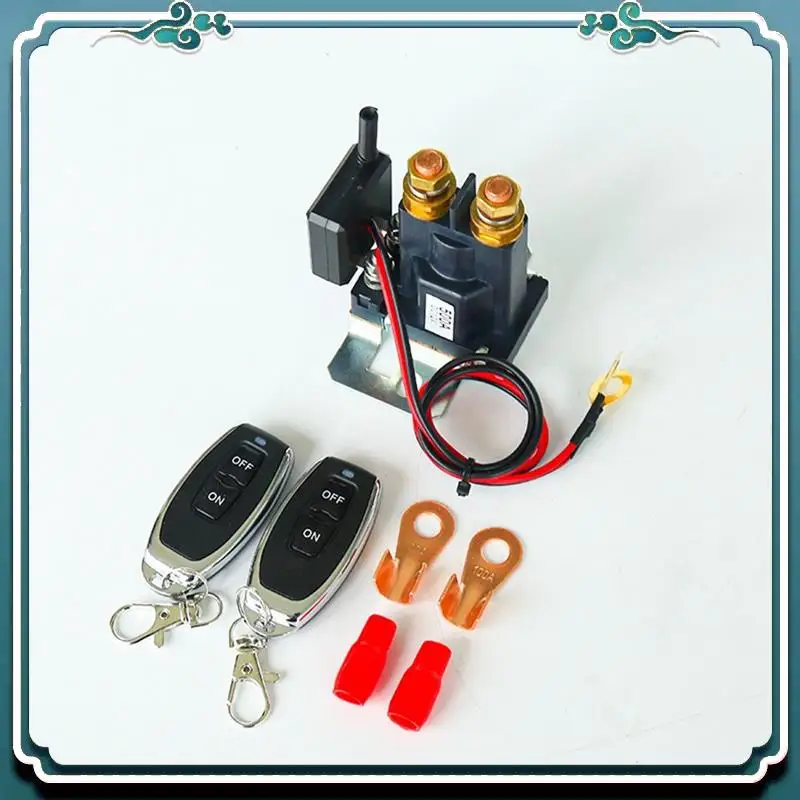قسط البطارية عن بعد مفتاح فصل ترقية مفتاح التحكم عن بعد 12 فولت 500A لسيارة شاحنة RV مفتاح بطارية المعزل مع 2 Ke #6