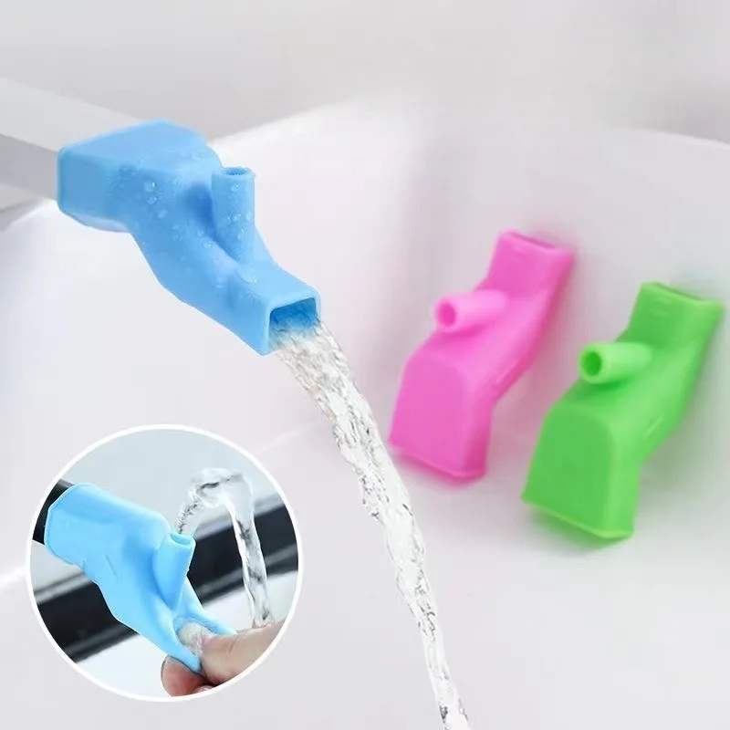 1PC Silicone Faucet Extender Multifunctional Home Cleaning Tool for Bathroom Kitchen - Sink Device Child Safety Extender