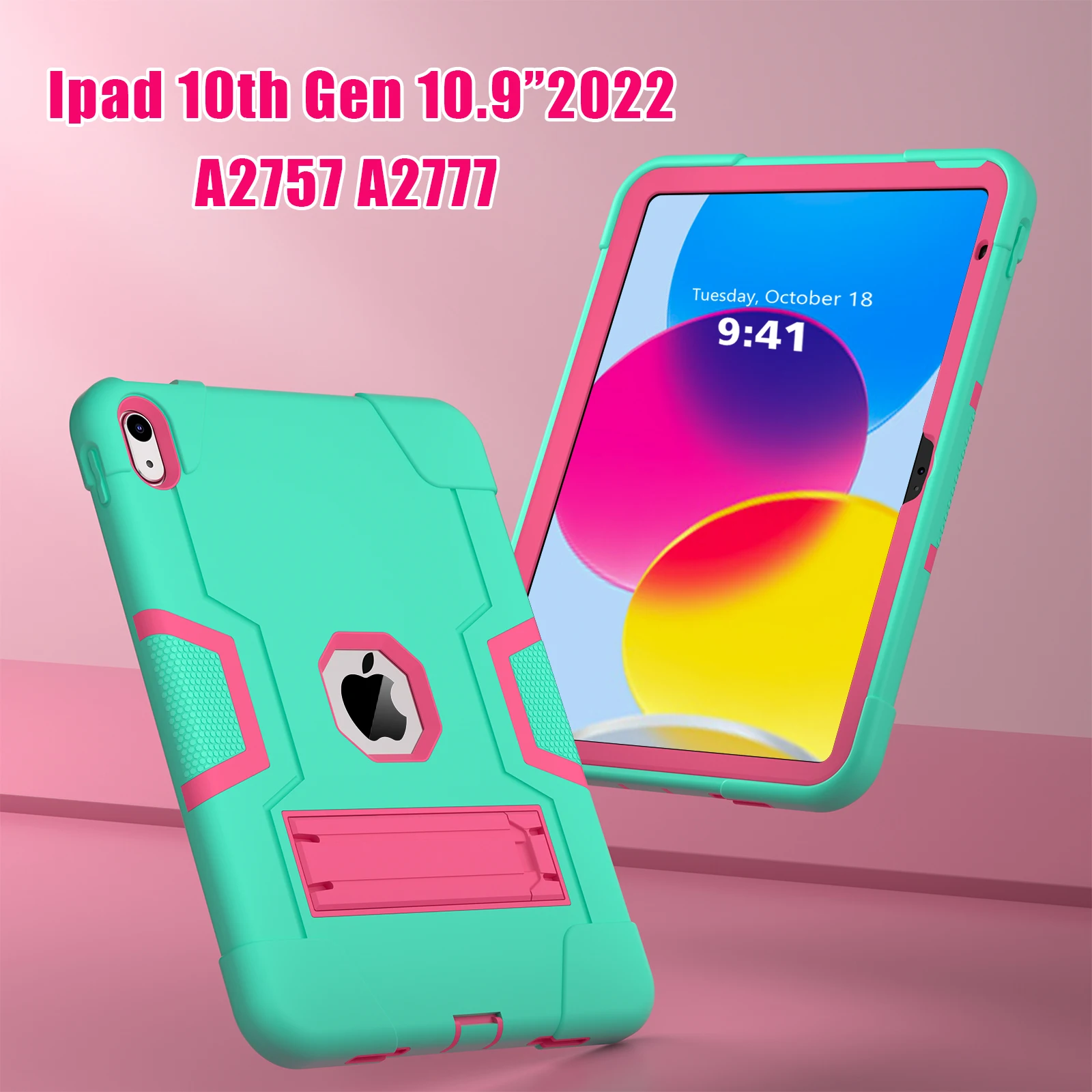 For iPad 10 2022 10th Generation 10.9inch Case For ipad 10 9 10th gen  A2757 A2777 A2696 Shock Proof Kids Children Tablet Cover