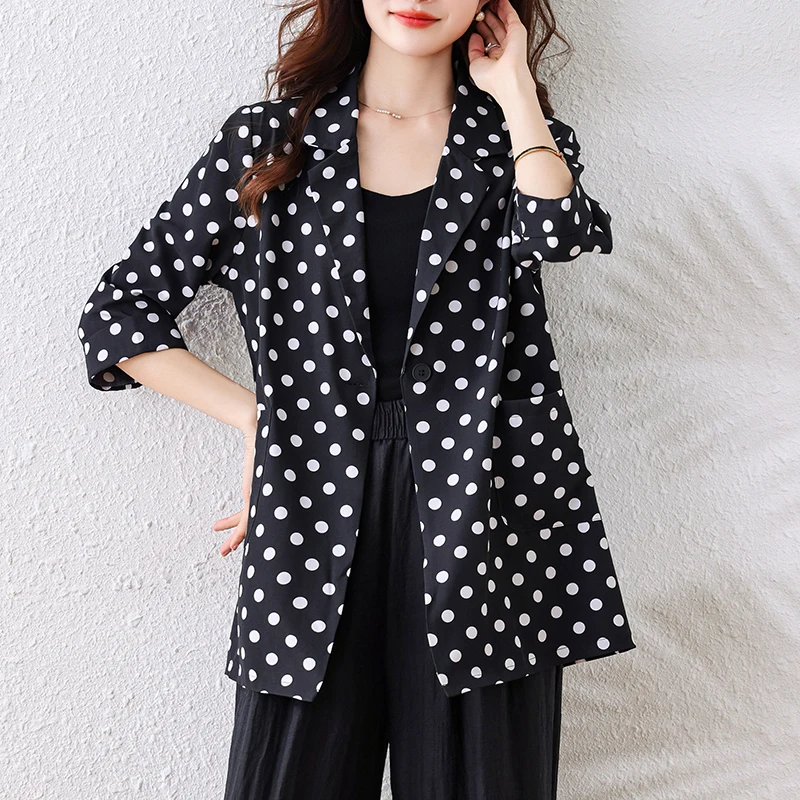Spring Summer 2026 Women's plus Size Shirt Pad Shoulder Sleeveless Suit Outerwear Slimming Meat Covering Commute Style Coat