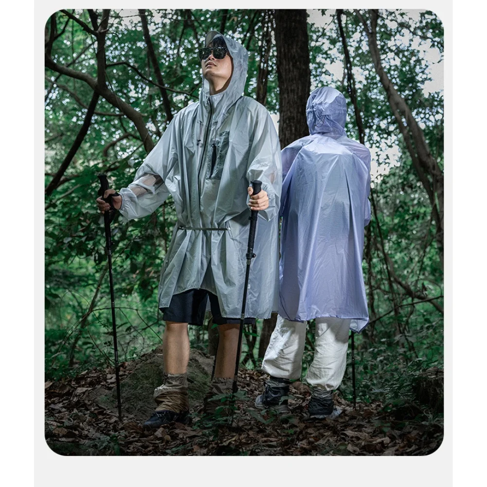 

Размер S/M/L PU 5000, походный плащ с длинным рукавом для женщин/мужчин, 15D нейлоновый сверхлегкий уличный плащ с силиконовым покрытием и сумкой для хранения