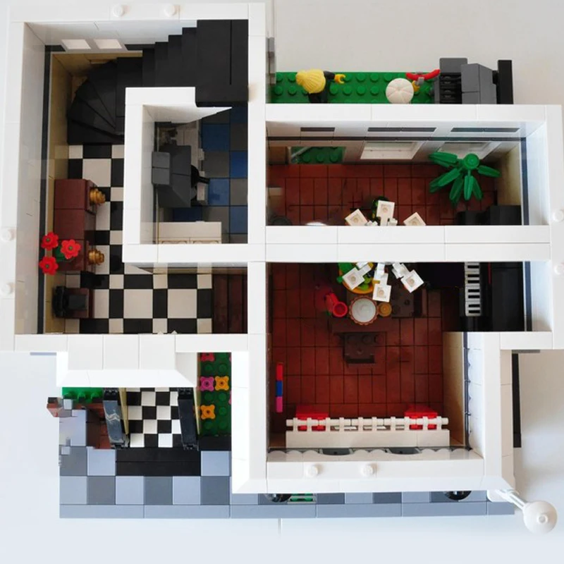 3569 PCS Building Brick Modular Townhouse MOC Customize Modular Building Block Creative Design Simple DIY Boy Festival Toy Gift