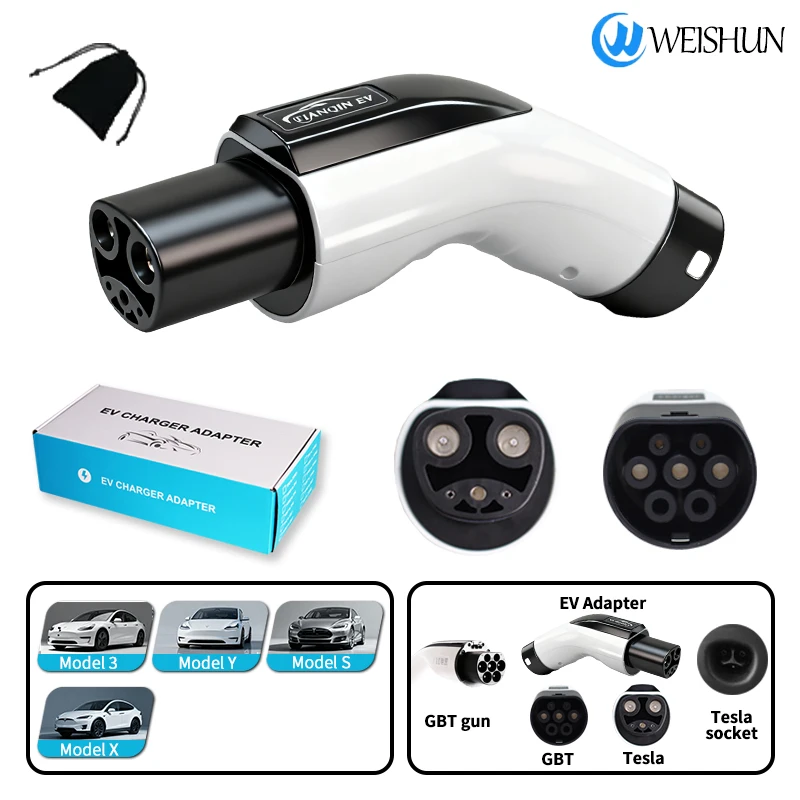 

Адаптер зарядного устройства GBT-NACS EV 16A 32A Разъем для зарядки электромобиля для автомобильного зарядного устройства GBT-TPC