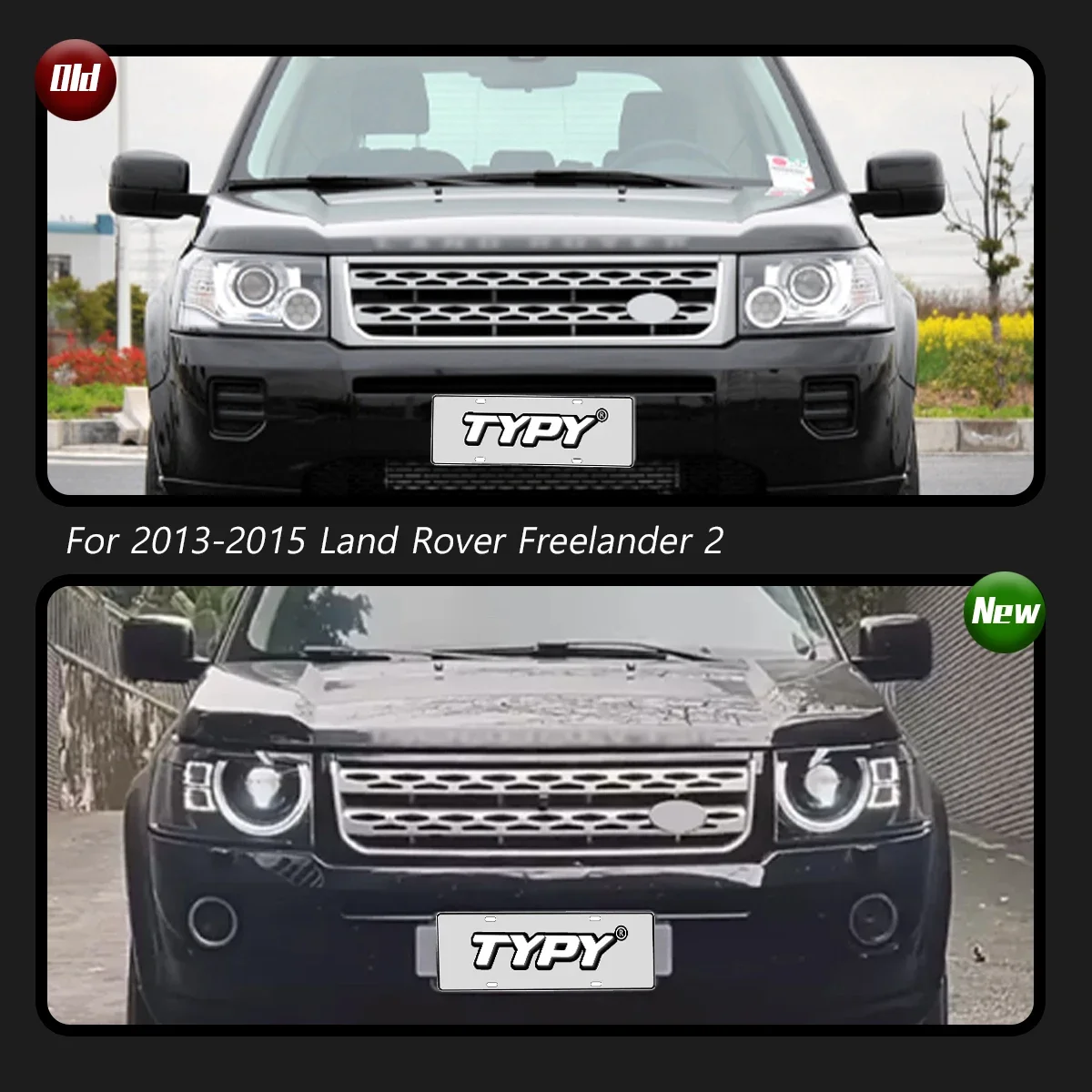 Car For Land Rover Freelander 2 Headlight 2010-2015 Upgrade Modified New DRL Dynamic Turn Signal LED Headlight Auto Accessories