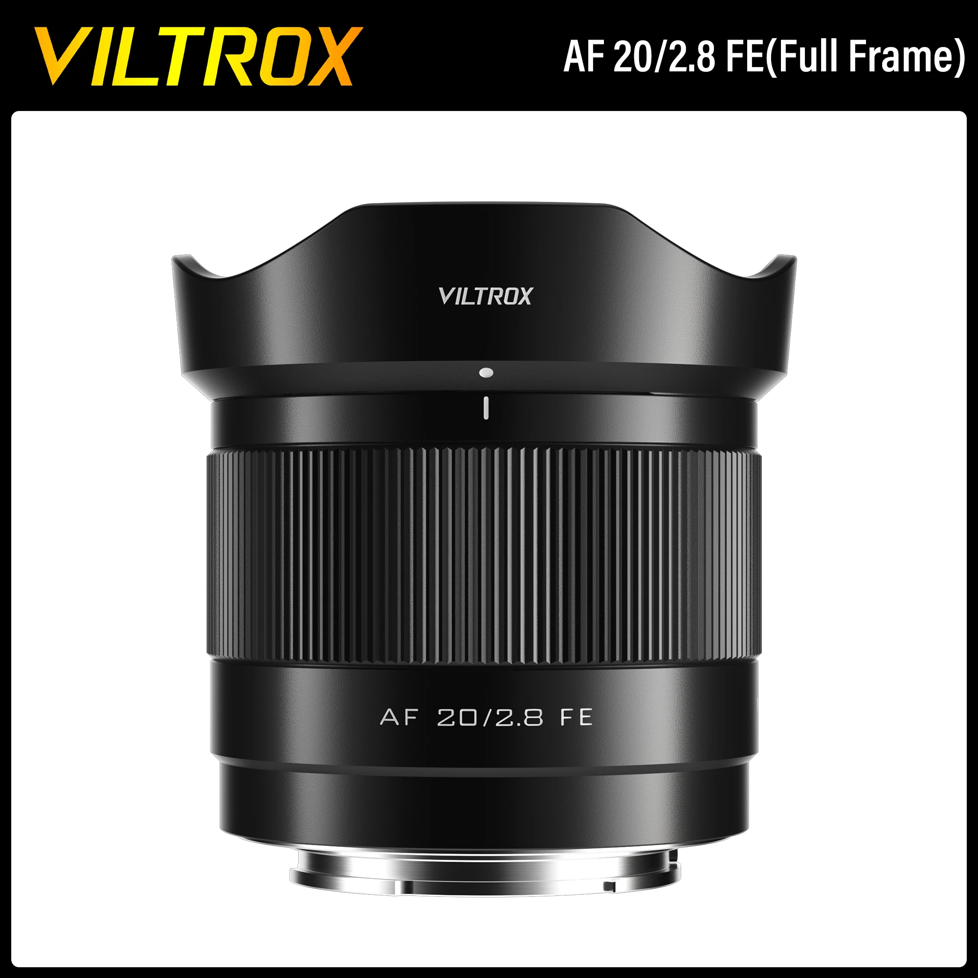 

VILTROX 20mm F2.8 Lens Sony E Full Frame Ultra Wide Angle Auto Focus Automatic Vlog Lens for Sony Zve10 A6400 FX30 A7C2 ZVE1 A9