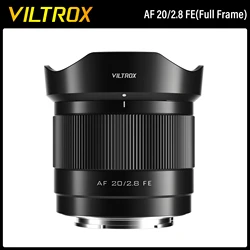 VILTROX 20mm f2.8 objectif Sony E plein cadre super grand angle autofocus Sony zve10 a6400 fx30 a7c2 zve1 a6700 a7rv A7M objectif monté sur appareil photo