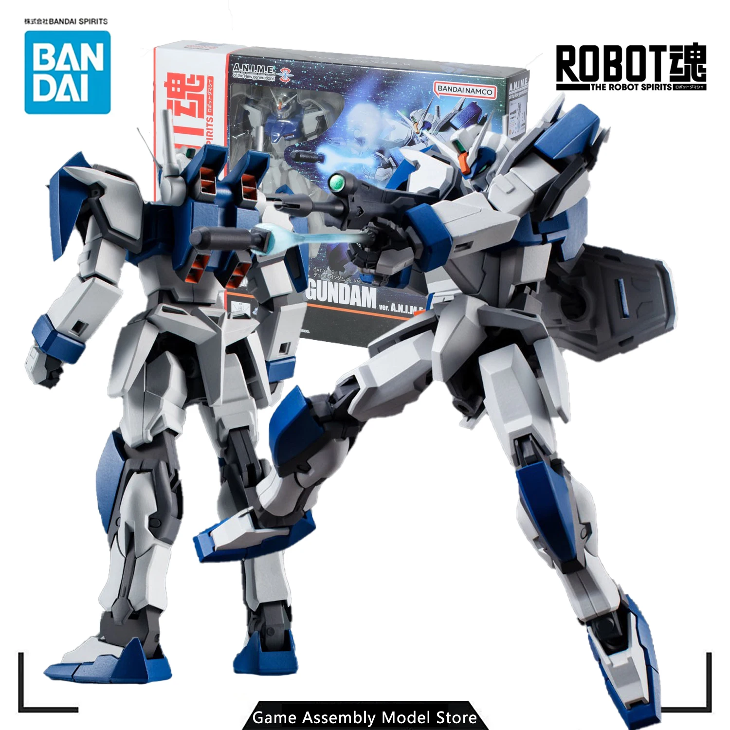 

Bandai Original Genuine Assembled Model Kit Robot Spirits Side MS GAT-X102 Duel Gundam Ver. ANIME Thaw Doll Toy Gift for Boys