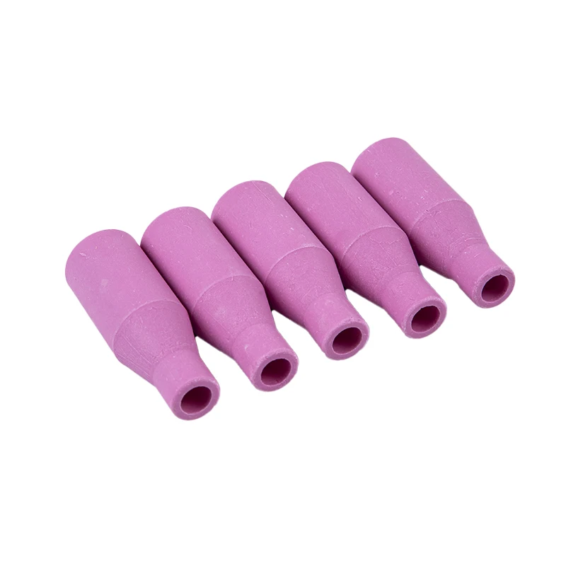 5Pcs MB15AK MIG/MAG แก๊สเซรามิคหัวฉีดปืนเชื่อมไฟฉายหัวฉีด Shield ถ้วย