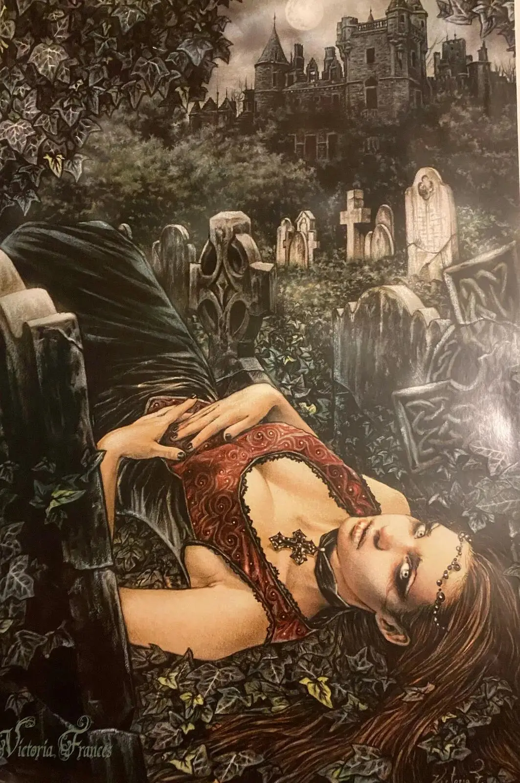 VICTORIA FRANCES PINUP POSTER GOTHIC ANGEL NIEUWE Posters Prints Wandsticker Home Decor Bar Cafe Kunst Schilderij