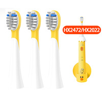 Children's Replacement Toothbrush head For Philips HX2472/HX2022 Kids Small Feather Brush Toothbrush Sally Chicken Brush  Head