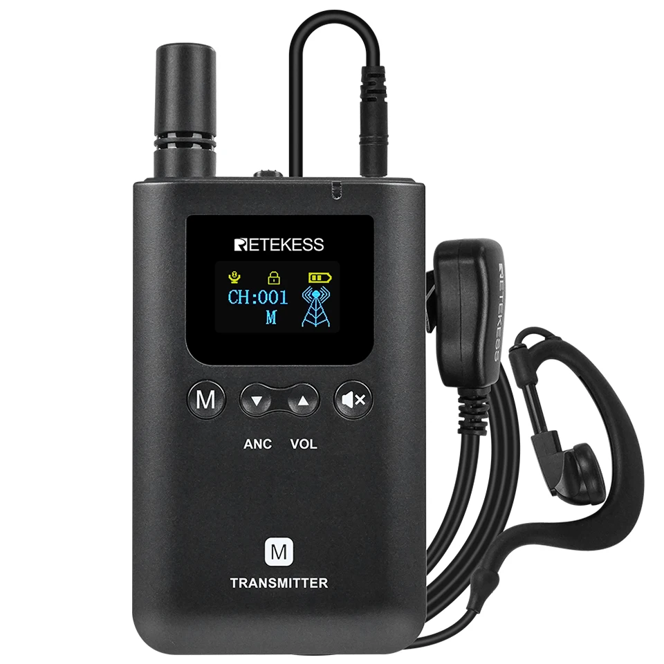 Retekess Tour Guide System TT129 Vollduplex-Kommunikationssystem, kabelloser Audio-Guide, drei Sendermikrofone für Tourismus-Meetings – Detail 31